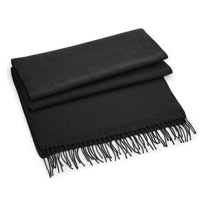 Beechfield Unisex Classic Woven Oversized Scarf / Black